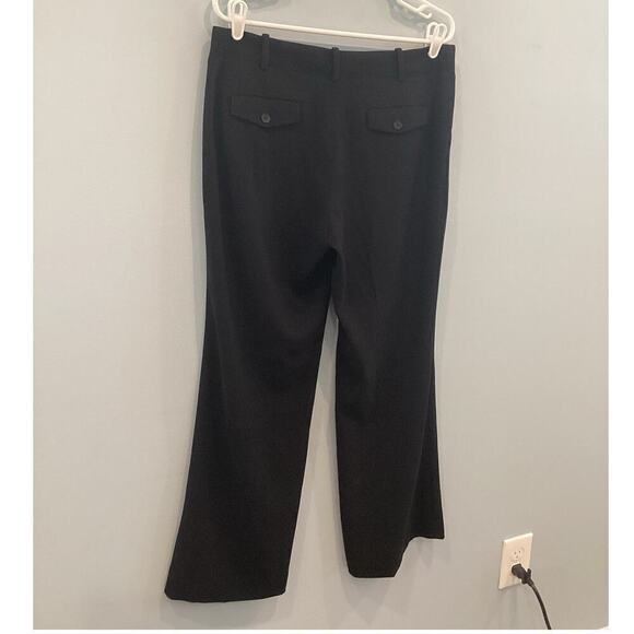 Talbots Womens Signature Wide Leg Pants Size 10 Petites 10P Black Work Career - Picture 4 of 10